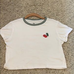 Cherry logo crop t-shirt!